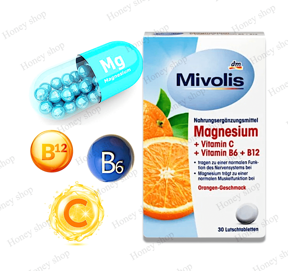 مکمل منیزیم و ویتامین سی B6 + B12 میوولیس اوریجینال اصل آلمان